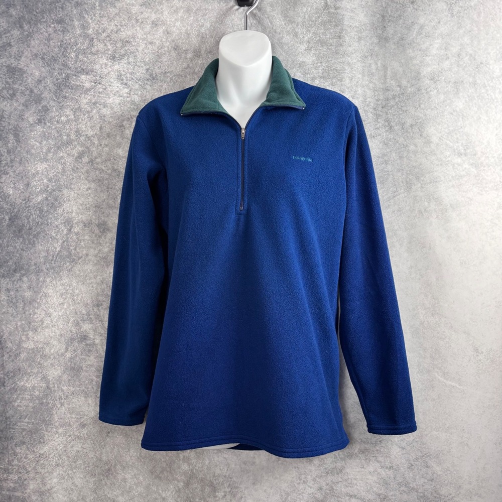 Patagonia Expedition Weight Fleece Capilene 1/4 Zip-T Pullover Made in USA VTG